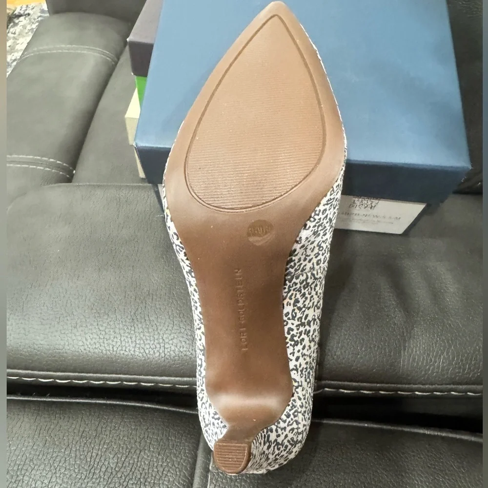 Lori Goldstein Collection Novelty Pumps Ditsy Animal Print Sz 5.5 AUTHENTIC NEW